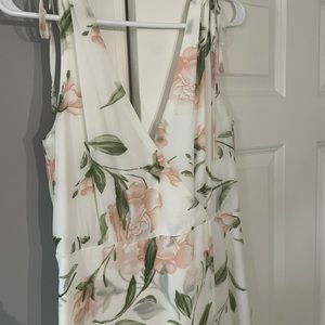 Lulus size large long floral dress